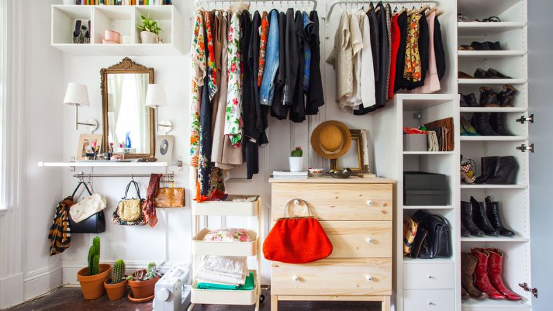 7 Ways to Organize Clothes If You Don't Have Closet Space