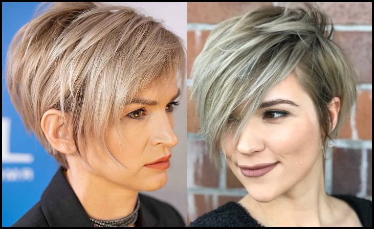 Short Pixie Bob with Side Bangs